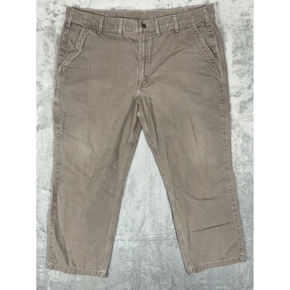 Carhartt Pants B11 PTB Mens‎ 44x30 Gray Dungaree Fit Carpenter